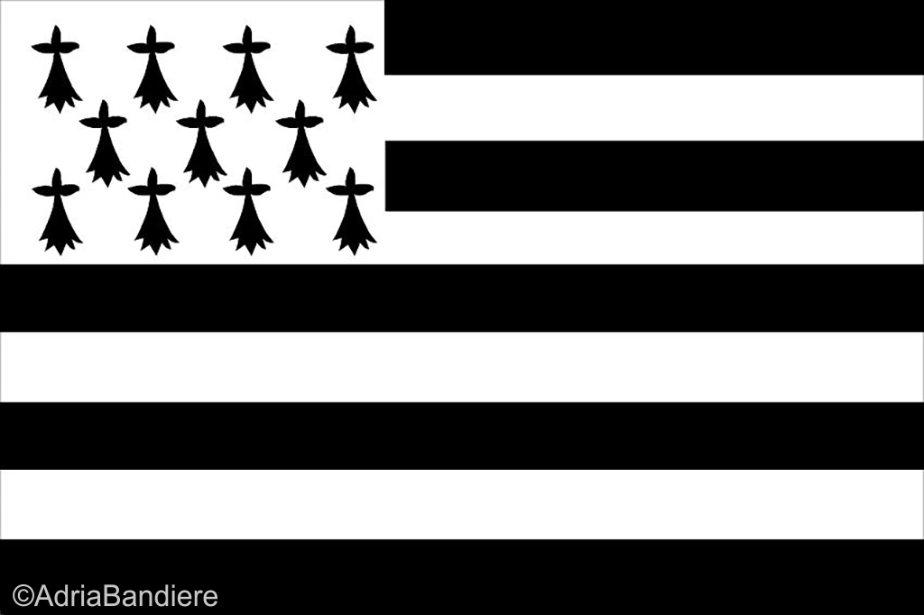 [A02322] Pavillon. 30x45 Etamine Bretagne (Gwenn ah du)