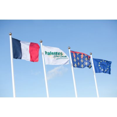 [A02796] Mât. Mobile PolyEco - 4,0m - Ø60mm - livré avec pommeau, drisse et taquet