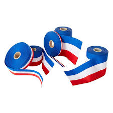 [A00764] Ruban Tricolore d'inauguration L:66mm - 25m